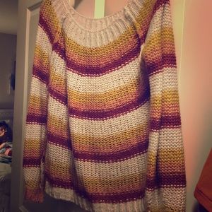 Off the shoulder sweater